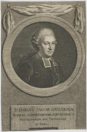 Bildnis des Iohann Iacob Griesbach