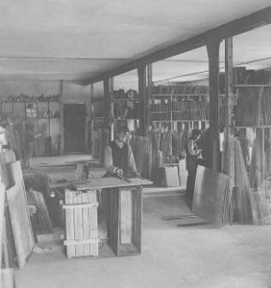 Die Schneidestube : Technikgeschichte | Technologie | Glasfabrikation | Tafelglas | auf deutsche Art