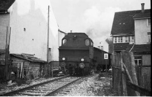 Lok 141, Trochtelfingen, enge Ortsdurchfahrt