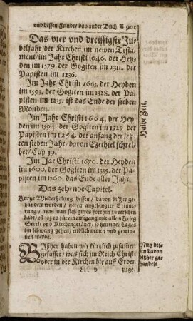 Das zehende Capitel. Kurtze Wiederholung dessen/ davon bißher gehandelt worden [...]