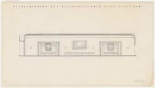 Dienstwohnung des Reichsaußenministers Joachim von Ribbentrop, Berlin-Mitte Umbau: Wandansicht Tanzsaal 1:50