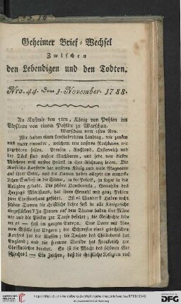 [Nro. 44-48] (November 1788)