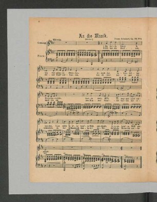 An die Musik.
