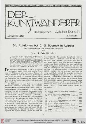 2: Die Auktionen bei C. G. Boerner in Leipzig : das Rembrandtwerk der Sammlung Davidsohn