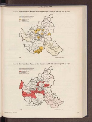 Sterblichkeit von Männern an Harnblasenkrebs in Hamburg 1976 bis 1978