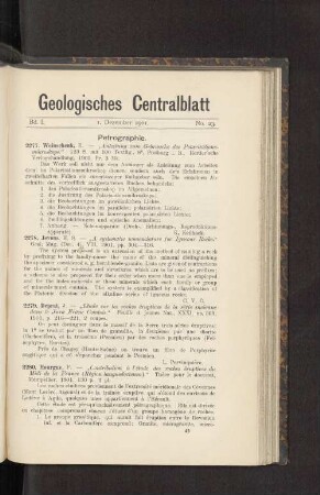1. Dezember 1901. No. 23.