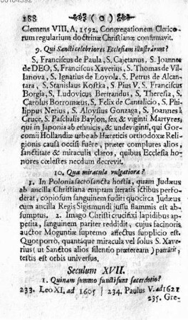 Seculum XVII. [Das siebenzehende Jahr-Hundert]
