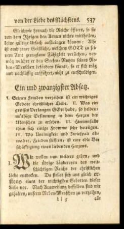 Ein und zwanzigster Absatz