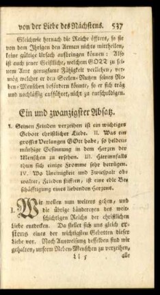 Ein und zwanzigster Absatz
