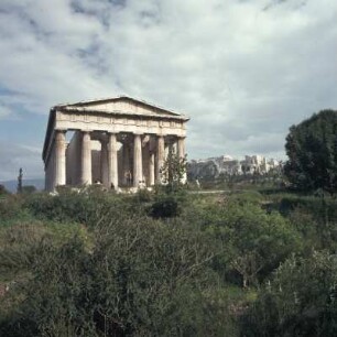 Athen. Tempel des Hephaistos (auch: Theseion). Agorá. Theseion von Westen
