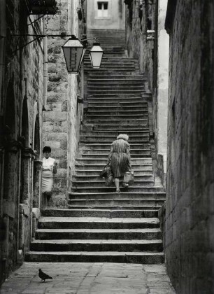 Treppe vom Hafen zur Altstadt von Dubrovnik