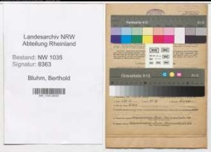 Entnazifizierung Berthold Bluhm , geb. 06.03.1901 (Angestellter)