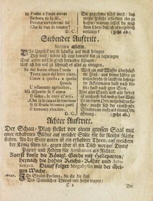 Siebender Auftritt