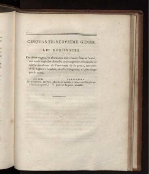 CINQUANTE-NEUVIÉME GENRE