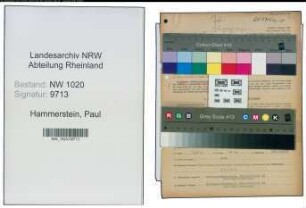 Entnazifizierung Paul Hammerstein , geb. 27.04.1905 (Schleifer)
