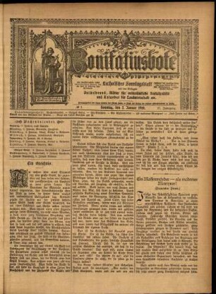 Erste Ausgabe vom Sonntag, den 02. Januar 1910.