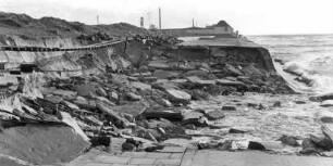 Sturmflut auf Borkum/Nordsee
