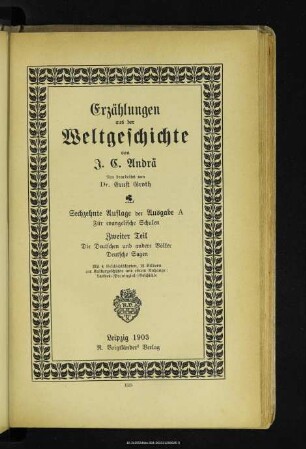Die Deutschen und andere Völker : deutsche Sagen