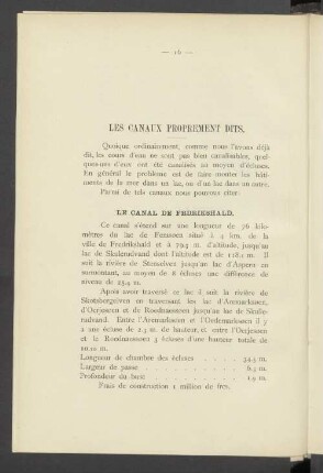 Les Canaux Proprement Dits.