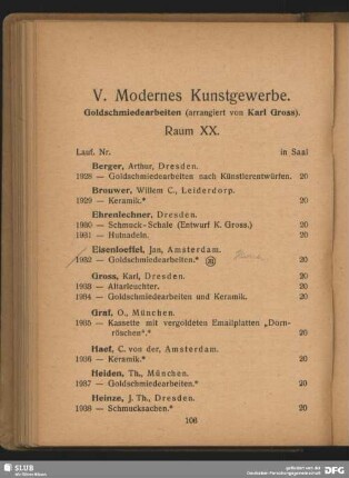 V. Modernes Kunstgewerbe
