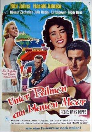Unter Palmen am blauen Meer