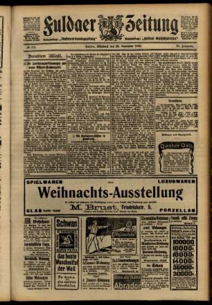 Zweite Ausgabe vom Mittwoch, den 28. November 1906.