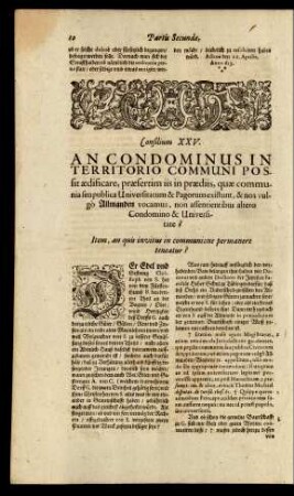 Consilium XXV.
