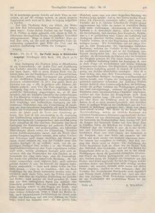 507-508 [Rezension] Weber, F. W., Der Profet Jesaja in Bibelstunden ausgelegt