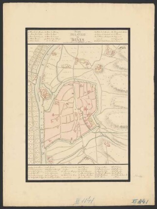 Plan de la ville de Treves