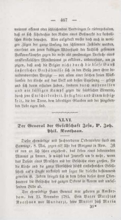 467-472 Der General der Gesellschaft Jesu, P. Joh. Phil. Roothaan