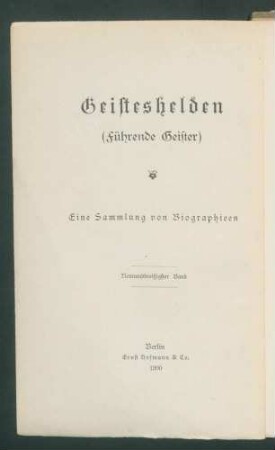 A. v. Humboldt, L. v. Buch / Von Siegmund Günther. - 2. Tsd (Geisteshelden;39)