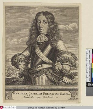 Hendrick Casimier Prince Van Nassau; [Heinrich Kasimir, Prinz von Nassau]