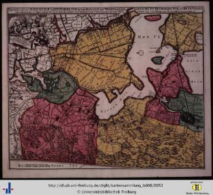 Nieuwe Kaart van't Baljuwschap van Kennemerland met de Bannen van Westsaanen, Assendelft, Heemskerk, Wyk aan Duyn, Velsen, Spaarwoude.