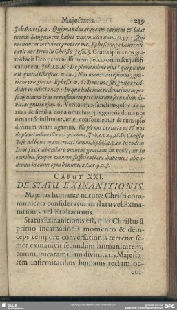 Caput XXI. De Statu Exinanitionis