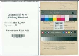 Entnazifizierung Ruth Julia Parnemann , geb. 09.08.1920 ()