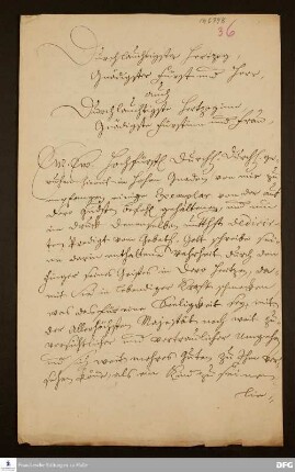 Brief von August Hermann Francke an Moritz Wilhelm v. Sachsen-Merseburg und Erdmuthe Dorothe v. Sachsen-Merseburg.