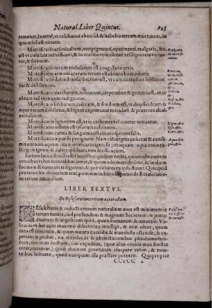 Liber Sextus. De Resuscitatione rerum naturalium