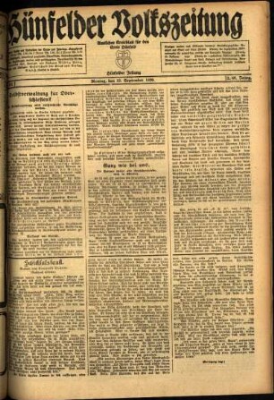 Ausgabe vom Montag, den 13. September 1920.