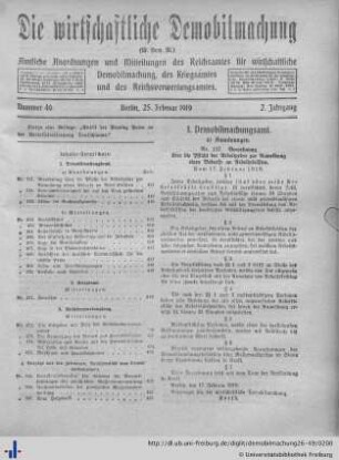Nr. 46, 25. Februar 1919