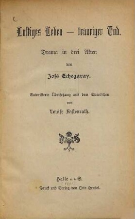 Lustiges Leben - trauriger Tod