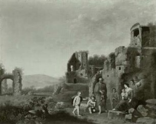 Landschaft mit der heiligen Familie