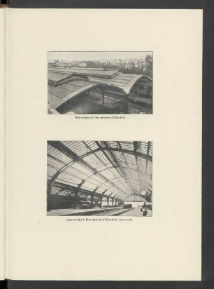 Bahnsteighalle Hauptbahnhof Elberfeld.