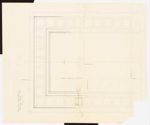 Schloss Posen, Posen Umbau: Großer Festsaal Stuckdecke 1:20 Modell
