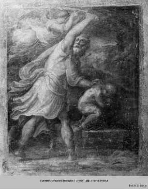 Altar für die Familie Vasari : Opferung Isaaks