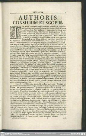 Authoris Consilium Et Scopus