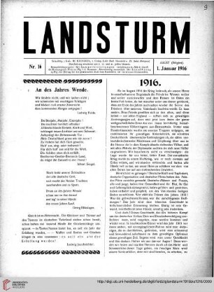 Hefte 16-18, Januar 1916