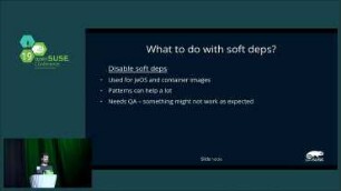 Building containers and images in and for openSUSE: How it works, what to do and what to avoid.
