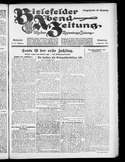 Bielefelder Abend-Zeitung. 1923-1924