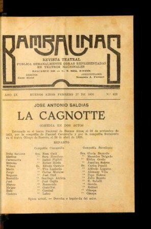La cagnotte : comedia en dos actos