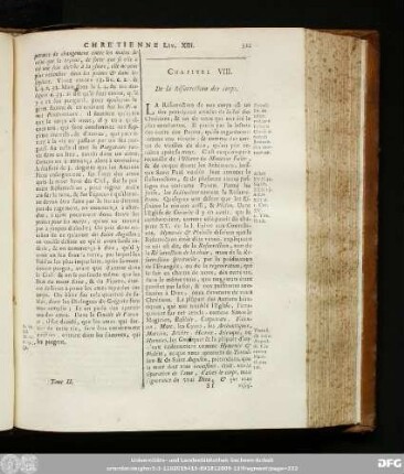 Chapitre VIII. De la Résurrection des corps.